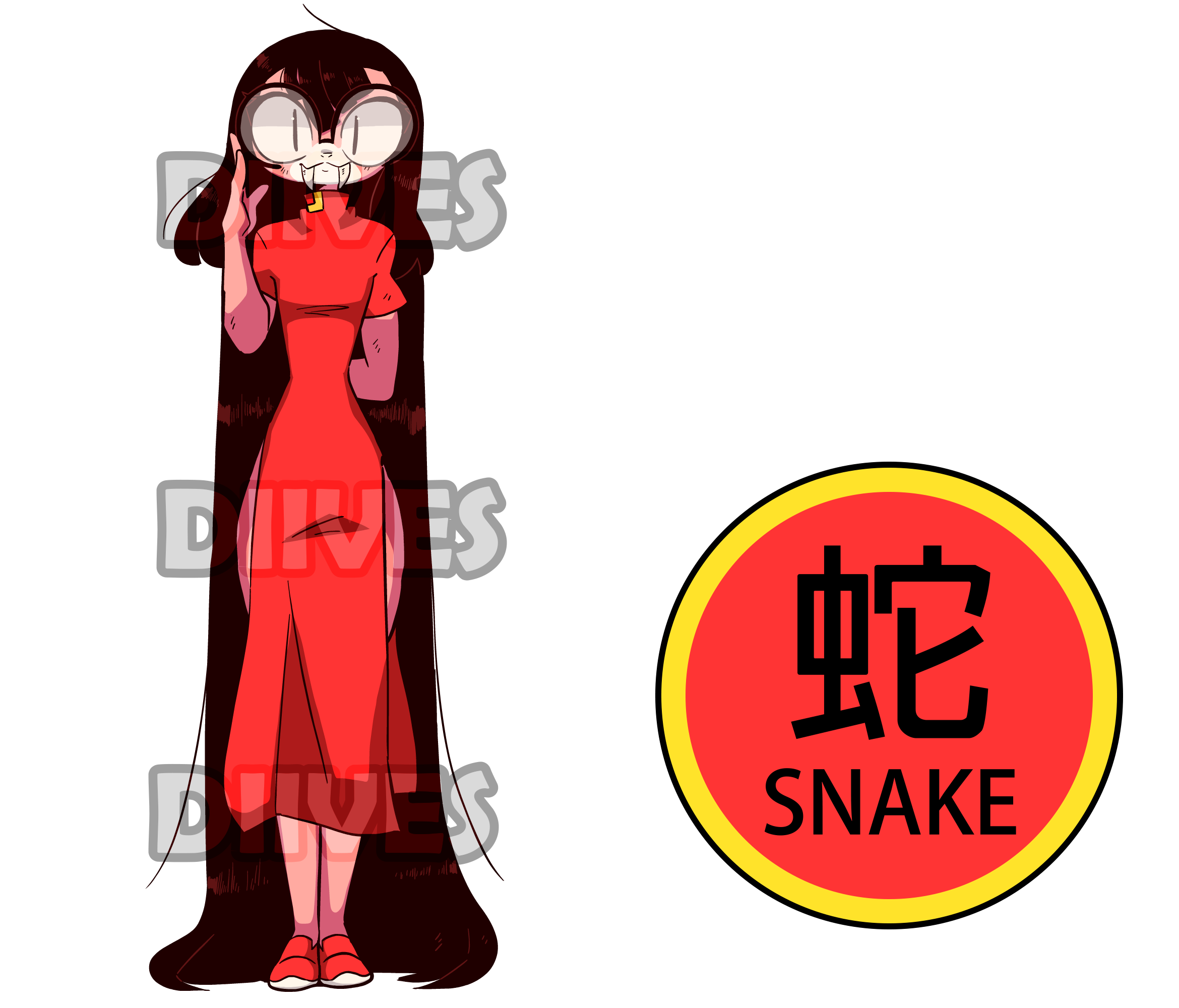 Gu Snake Zodiac Standee from Diives (Sfw)