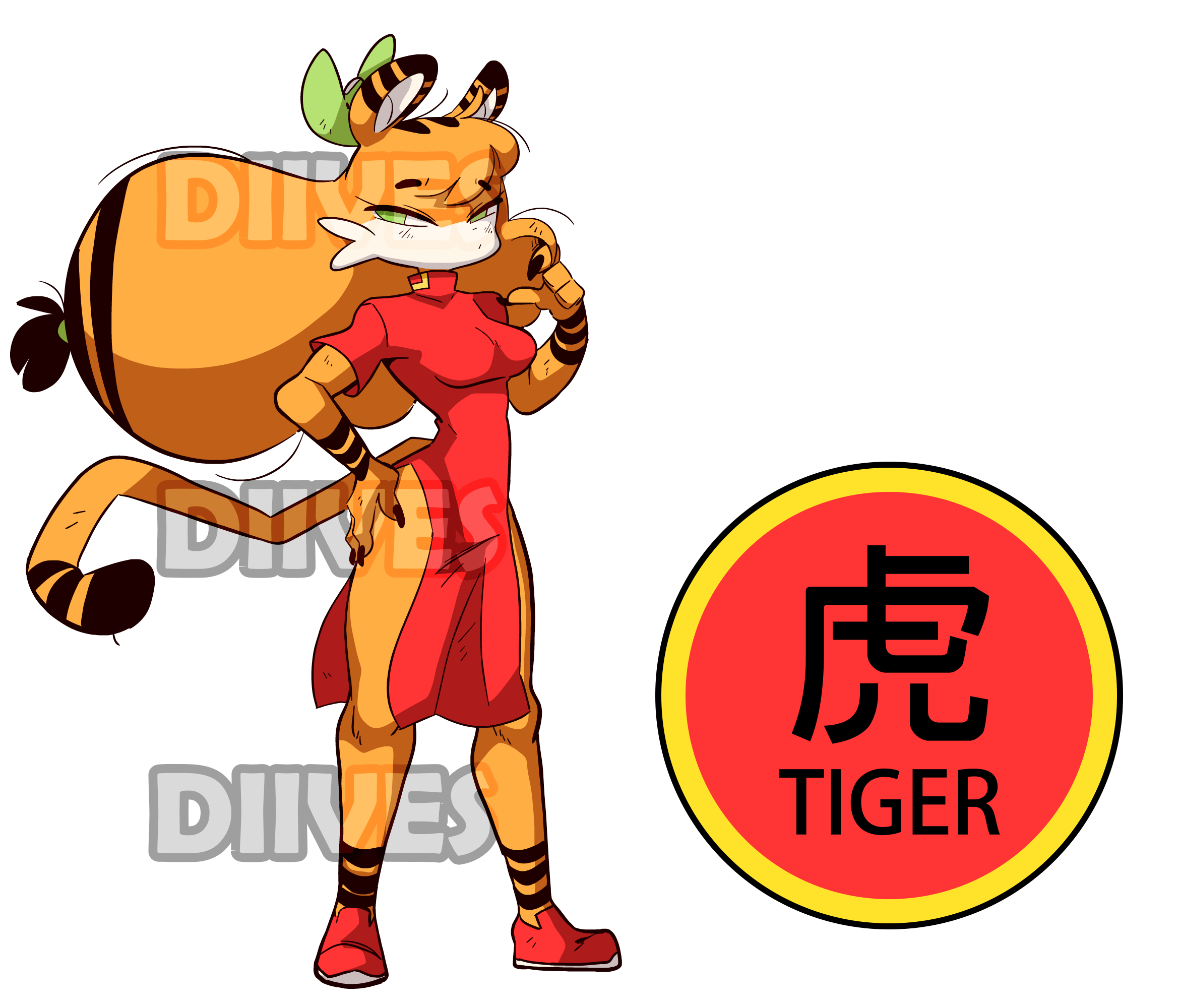 Dou Tiger Zodiac Standee from Diives (Sfw)