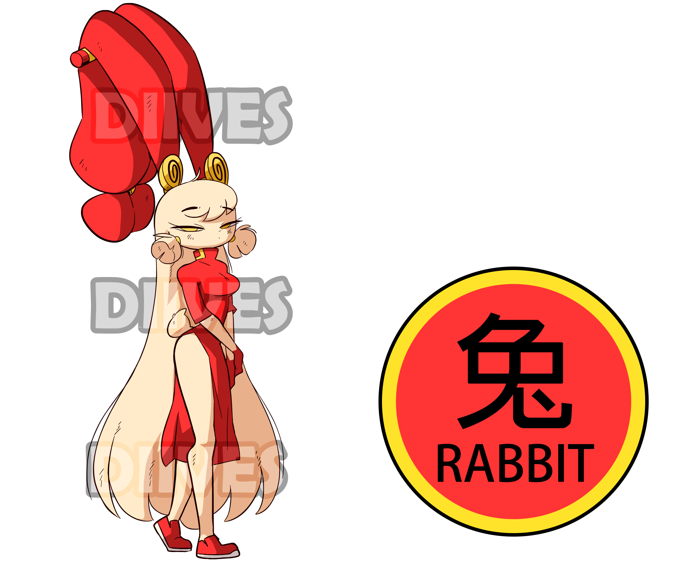 Miantiao Rabbit Zodiac Standee from Diives (Sfw)